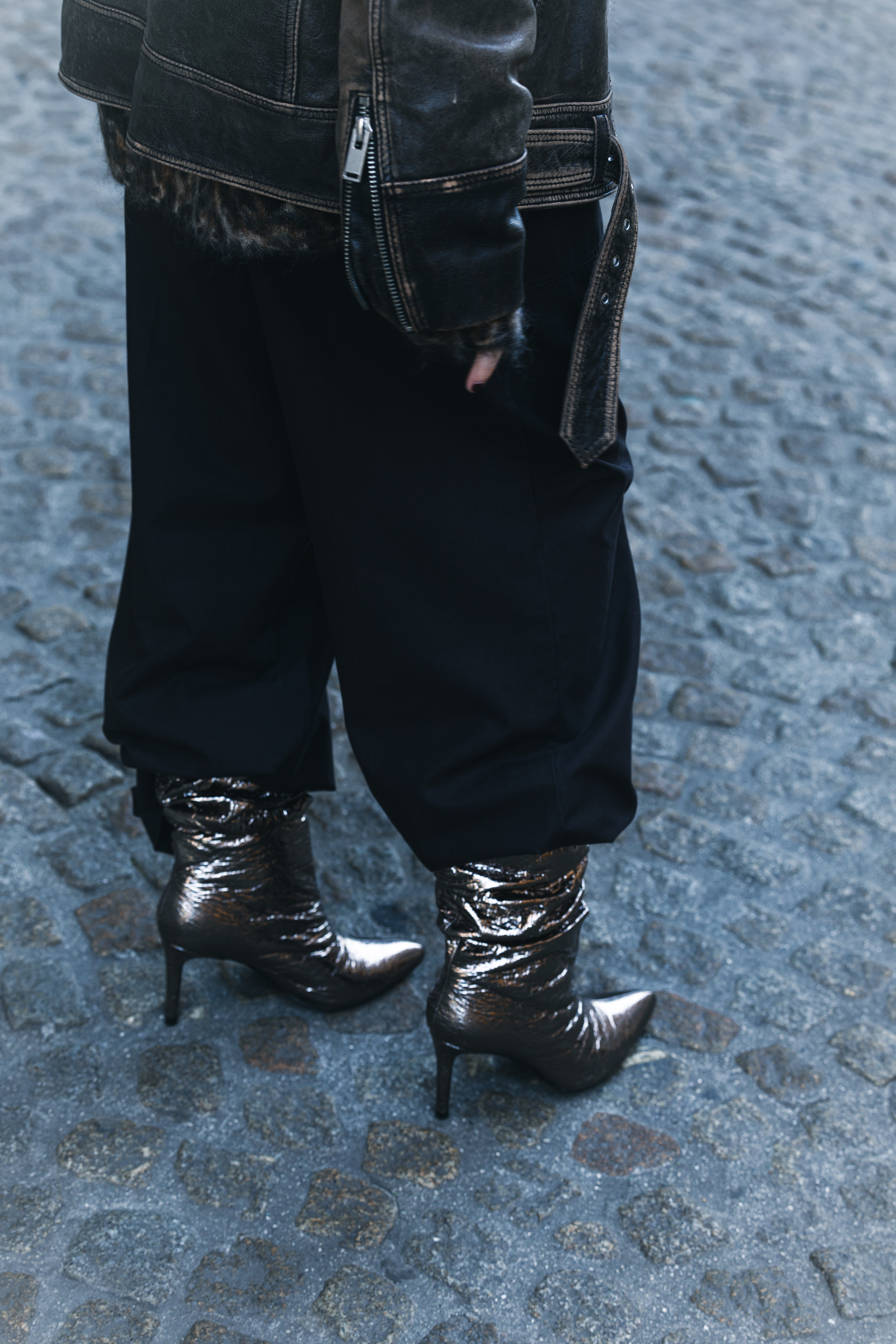 Metallic enkellaarsjes