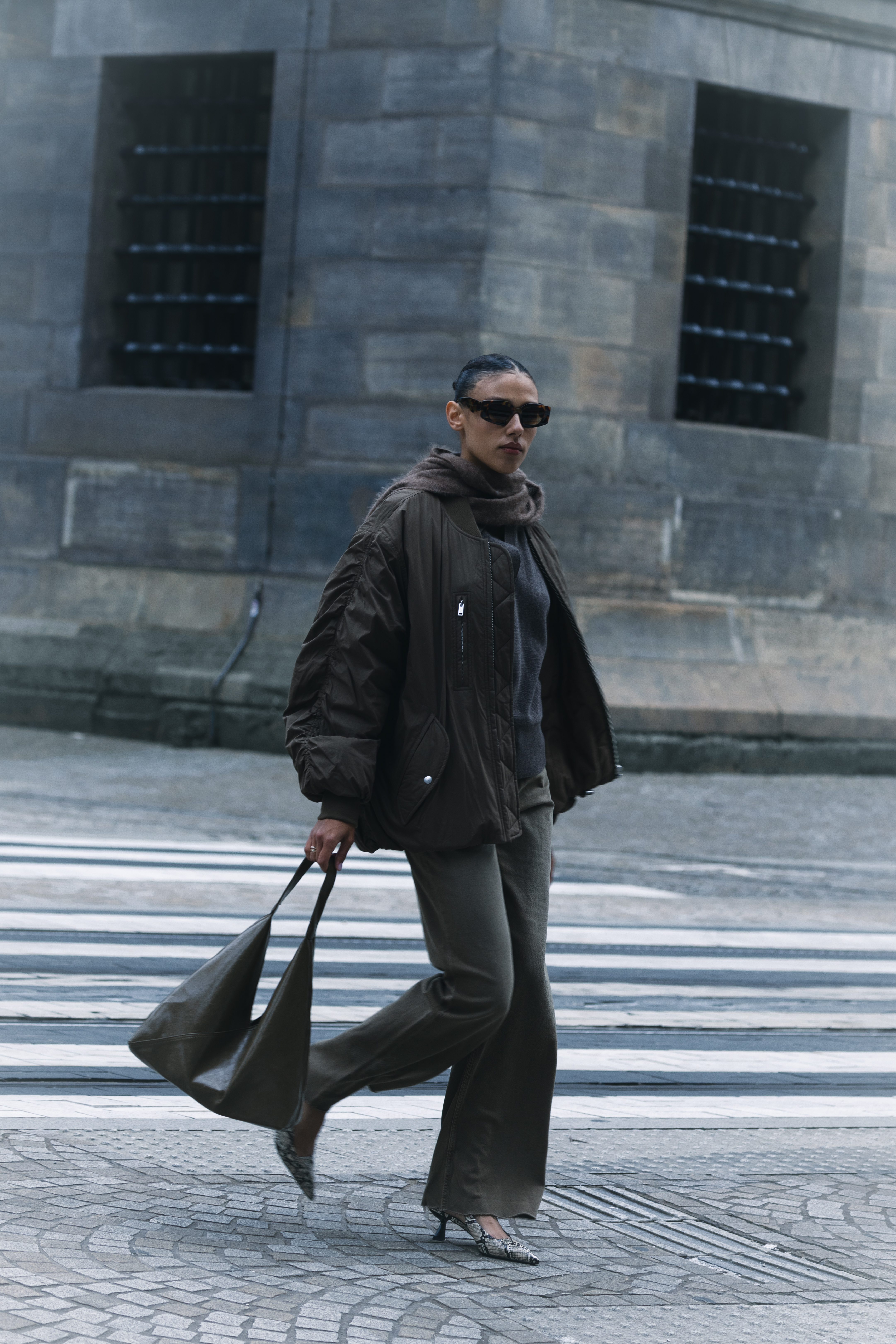 snakeprint slingbacks